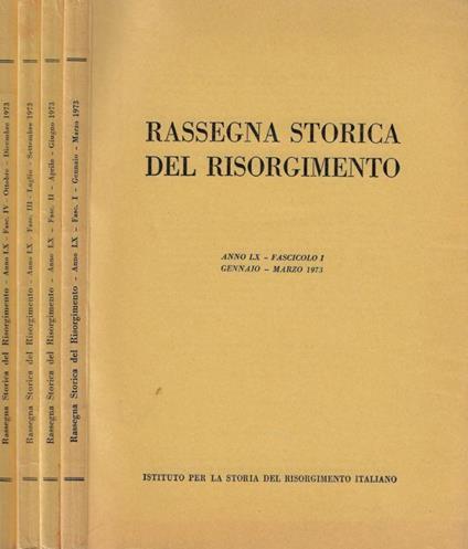 Rassegna Storica del Risorgimento Anno LX- 1973 - copertina