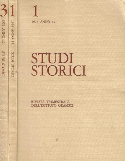 Studi Storici Anno 17, n.1, n.3 - 1976 - copertina