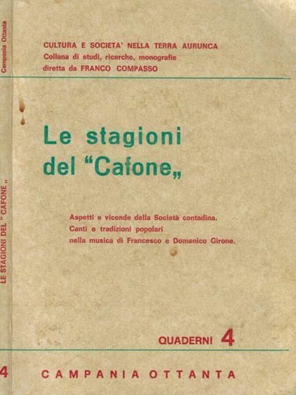 Le stagioni del Cafone - copertina