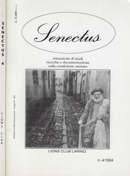 Senectus - Anno I, n.4 1994 - copertina