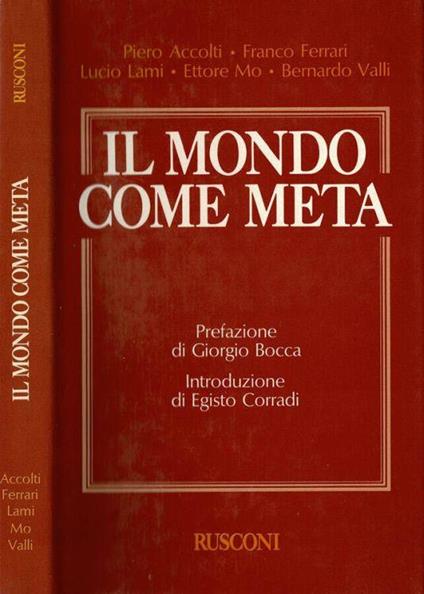 Il mondo come meta - copertina