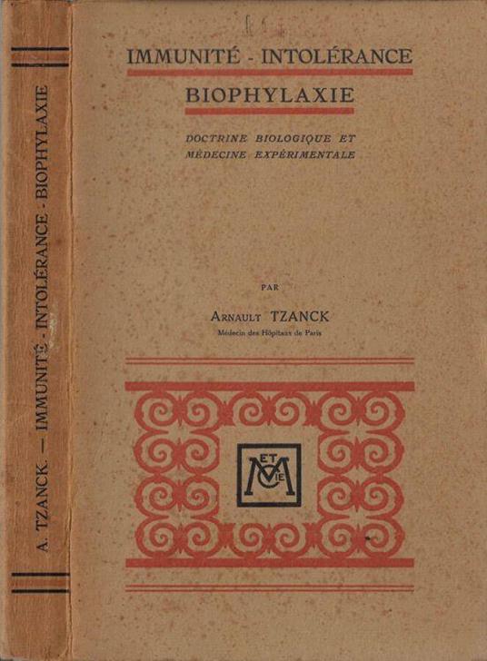 Immunité-intolérance biophylaxie - copertina