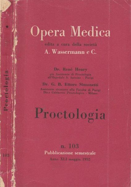 Proctologia - copertina