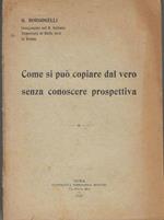 Come si può copiare dal vero senza conoscere prospettiva