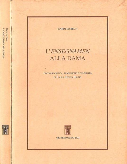L' ensegnamen alla Dama - copertina