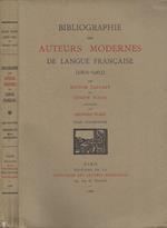 Bibliographie des auteurs modernes de langue francaise (1801-1962). Tome XVII