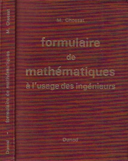 Formulaire de mathématiques à l'usage des ingénieurs - copertina