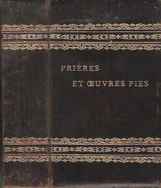 Recueil de prières et oeuvres pies - copertina