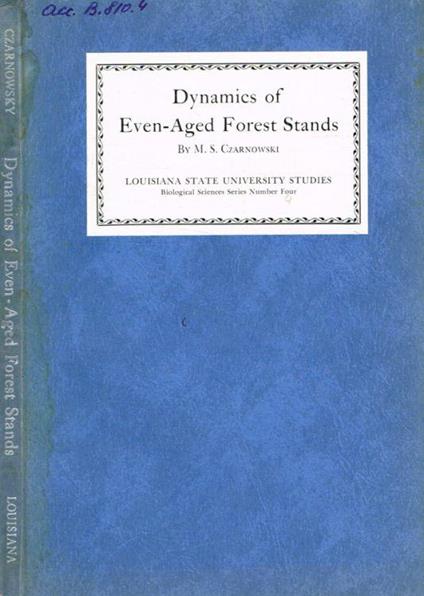 Dynamics of Even-Aged forest stands - copertina
