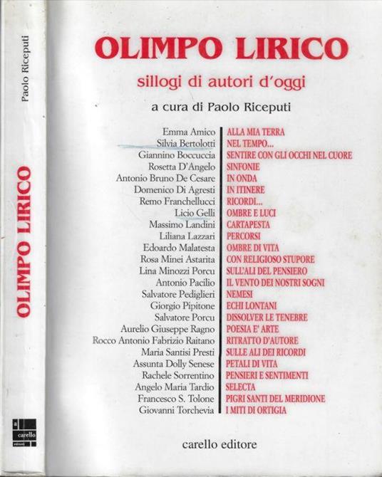 Olimpo Lirico - copertina