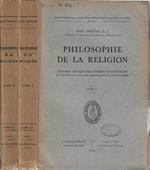 Philosophie de la religion tome I, II
