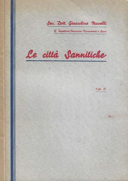 Le città Sannitiche vol. II - copertina