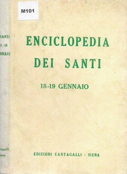 Enciclopedia dei Santi 18-19 gennaio - copertina