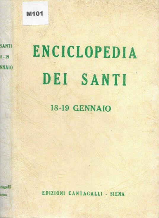 Enciclopedia dei Santi 18-19 gennaio - copertina