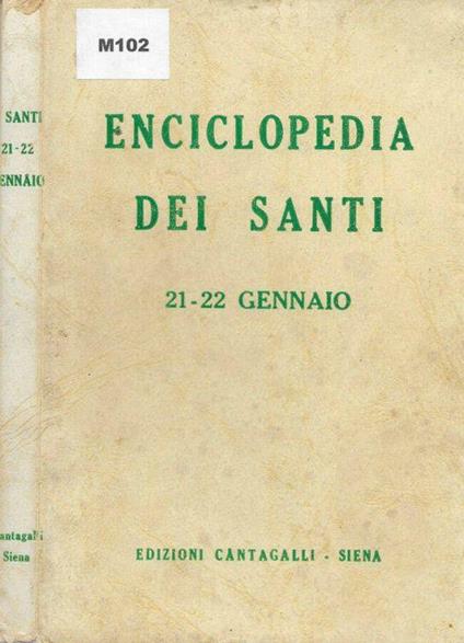 Enciclopedia dei Santi 21-22 gennaio - copertina