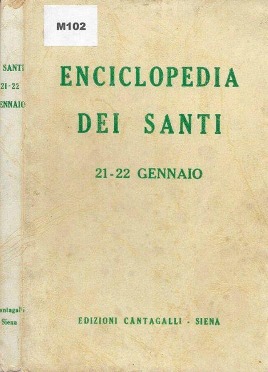 Enciclopedia dei Santi 21-22 gennaio - copertina