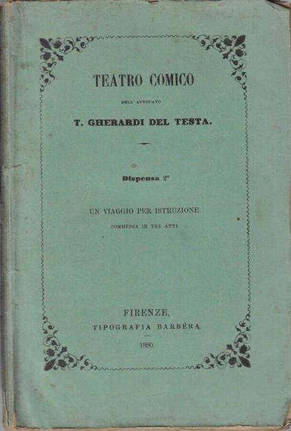 Teatro comico - copertina