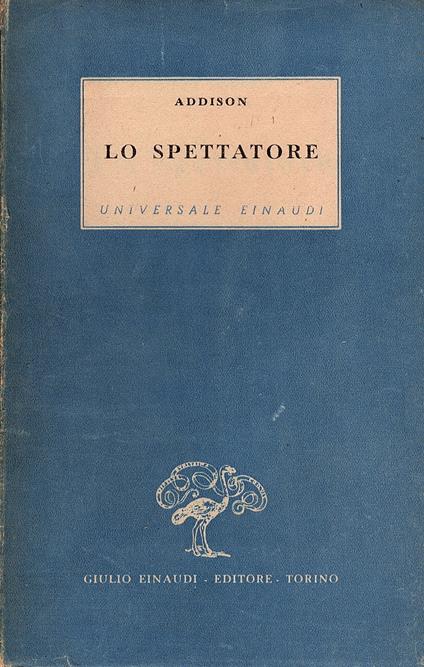 Lo spettatore - Joseph Addison - copertina