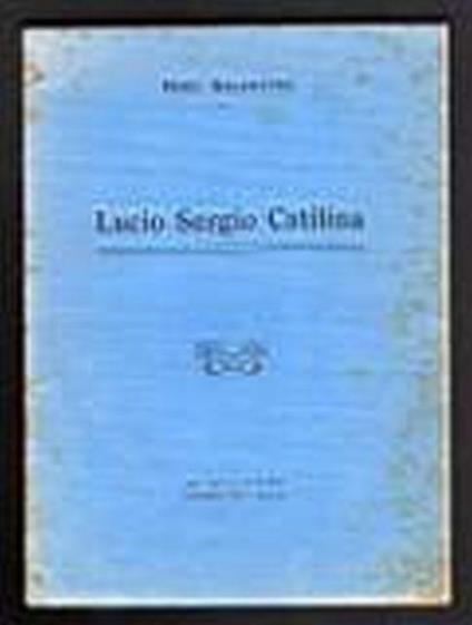Lucio Sergio Catilina - Nino Salanitro - copertina
