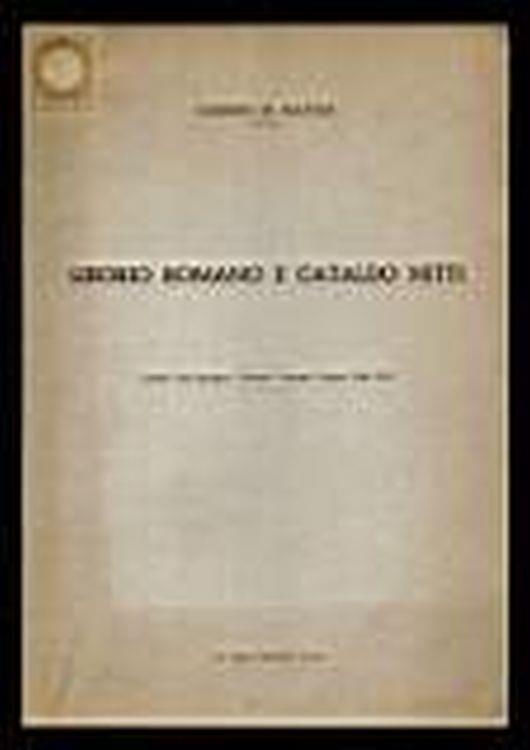 Librio Romano e Cataldo Nitti - Giuseppe De Matteis - copertina