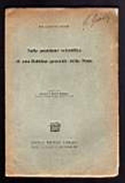 Sulla posizione scientifica di una Dottrina generale dello Stato - Giuseppe Frasso - copertina