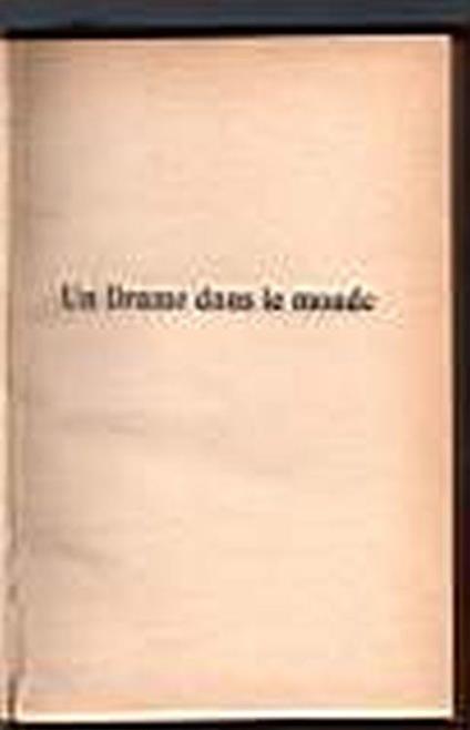 Un Drame dans le monde - Paul Bourget - copertina