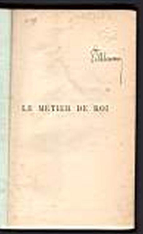 Le Metier de Roi - Colette Yver - copertina