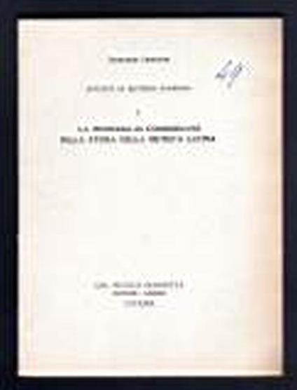 La Prosodia di Commodiano nella storia della metrica latina - Emanuele Castorina - copertina