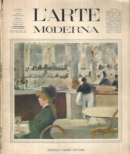 L' arte moderna. Numero 1 volume I - copertina