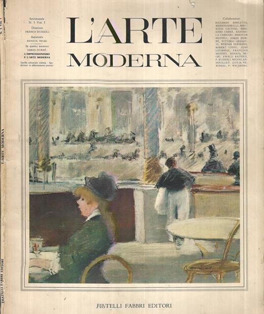 L' arte moderna. Numero 1 volume I - copertina