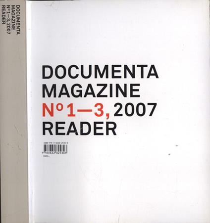 Documenta magazine n. 1 - 3, 2007 reader - copertina