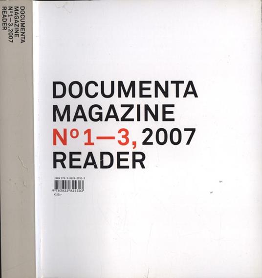 Documenta magazine n. 1 - 3, 2007 reader - copertina