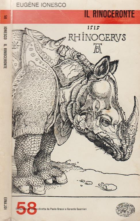 Il rinoceronte - Eugène Ionesco - copertina