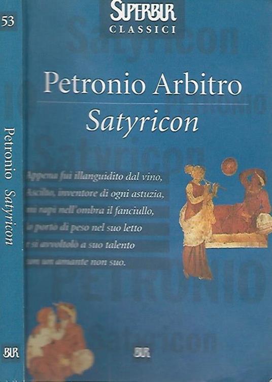 Satyricon - Arbitro Petronio - copertina