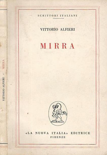 Mirra - Vittorio Alfieri - copertina