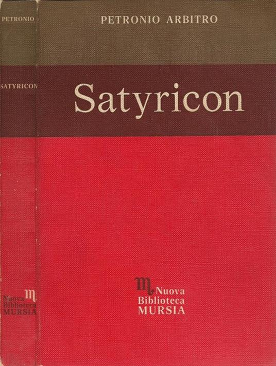 Satyricon - Arbitro Petronio - copertina