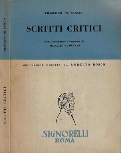 Scritti critici - Francesco De Sanctis - copertina