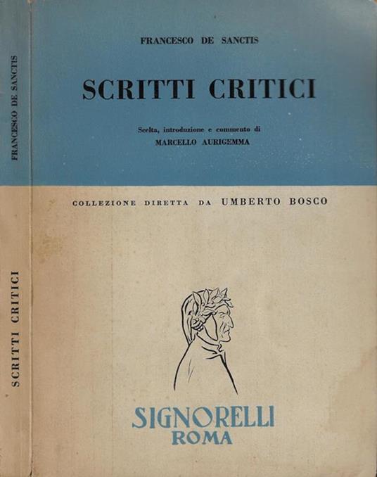Scritti critici - Francesco De Sanctis - copertina