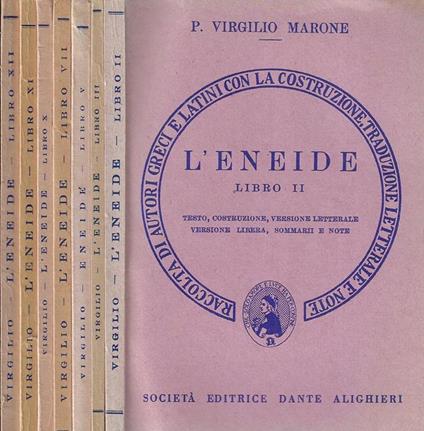 L' Eneide Libri II, III, V, VII, X, XI, XII - Publio Virgilio Marone - copertina