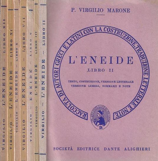 L' Eneide Libri II, III, V, VII, X, XI, XII - Publio Virgilio Marone - copertina