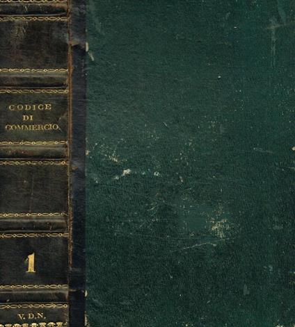 Codice di commercio del Regno d'Italia vol.1 - Luigi Borsari - copertina