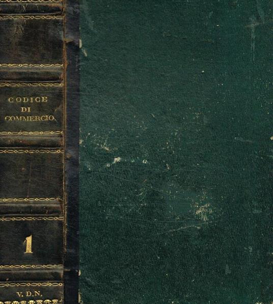 Codice di commercio del Regno d'Italia vol.1 - Luigi Borsari - copertina