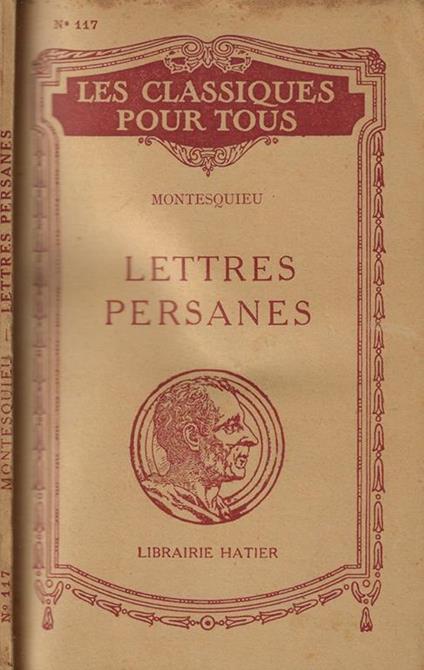 Lettres persanes (extraits) - Charles L. de Montesquieu - copertina
