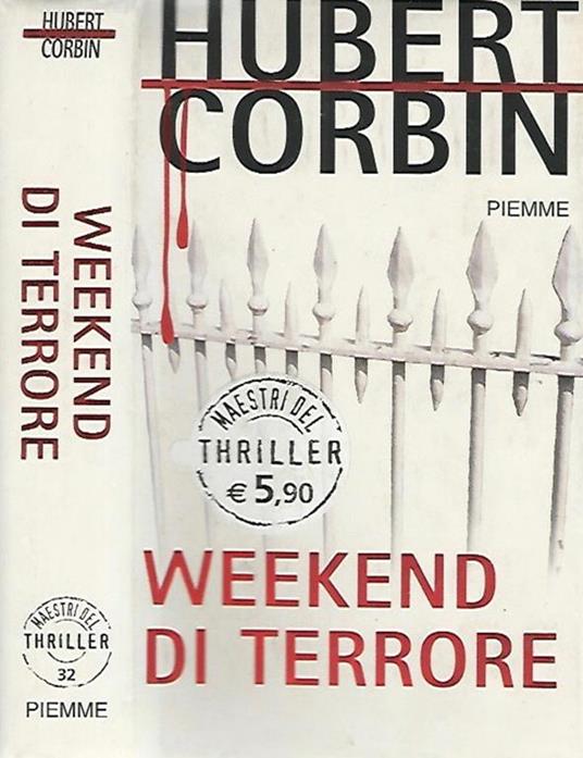 Weekend di terrore - Hubert Corbin - copertina