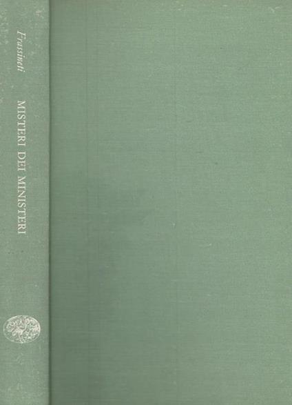 Misteri dei Ministeri - Augusto Frassineti - copertina