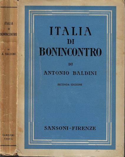 Italia di Bonincontro - Antonio Baldini - copertina