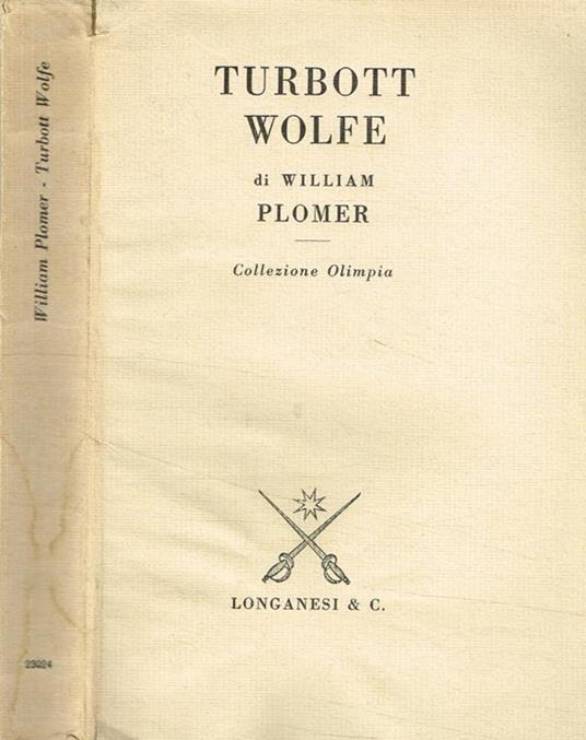 Turbott Wolfe - William Plomer - copertina