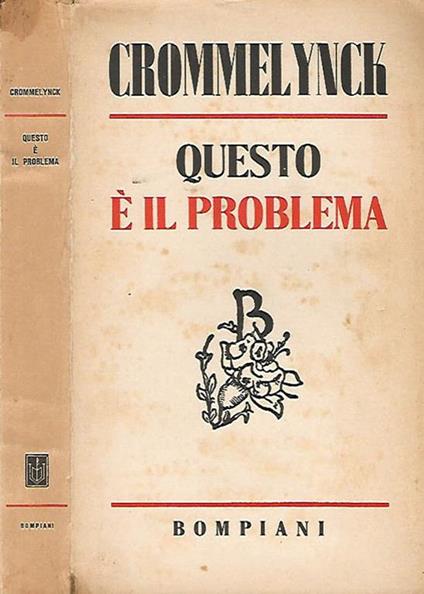 Questo è il problema - Fernand Crommelynck - copertina