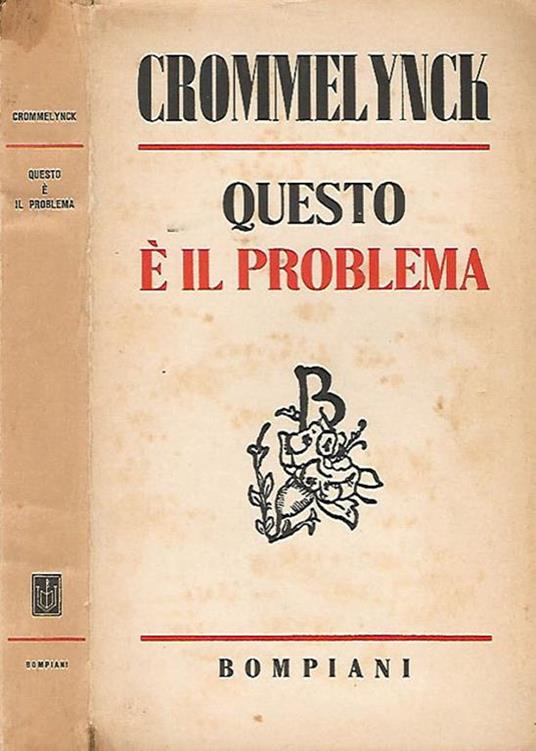 Questo è il problema - Fernand Crommelynck - copertina