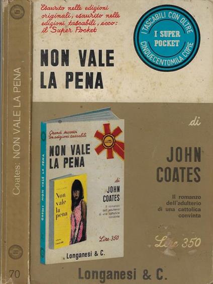 Non vale la pena - John Coates - copertina